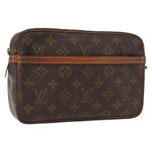 LOUIS VUITTON Monogram Compiegne 23 Clutch Bag M51847 LV Auth fm4921